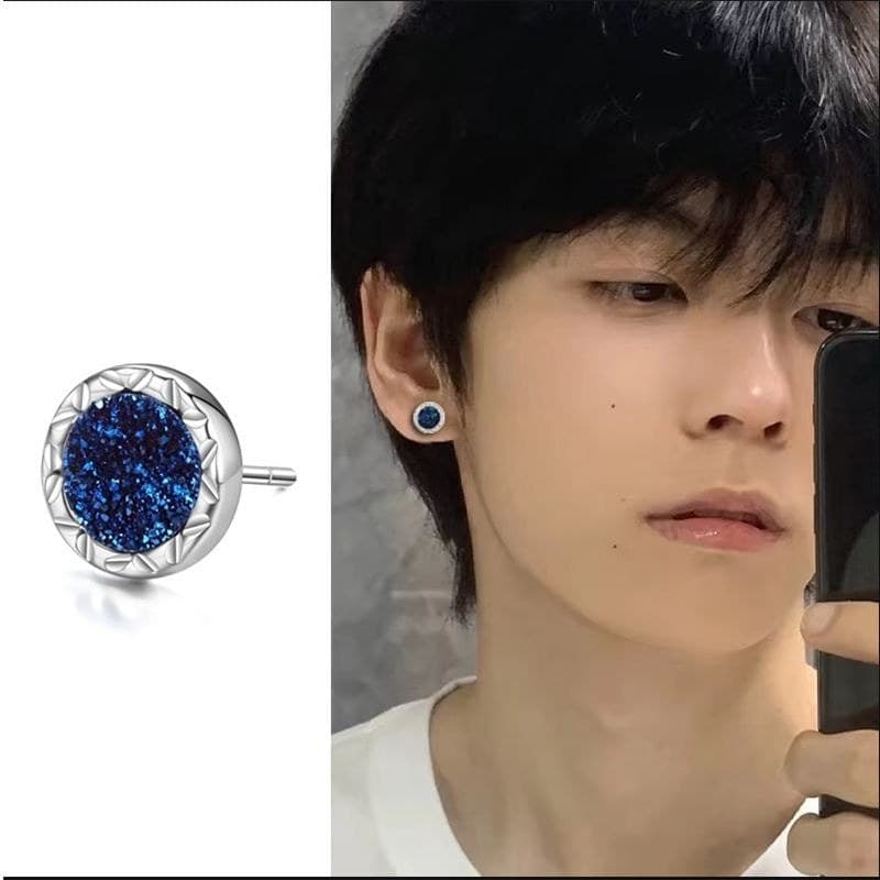 2025 cristal Cluster incrustado brincos cheio de diamante Super brilhante chapeamento Original platina masculino feminin