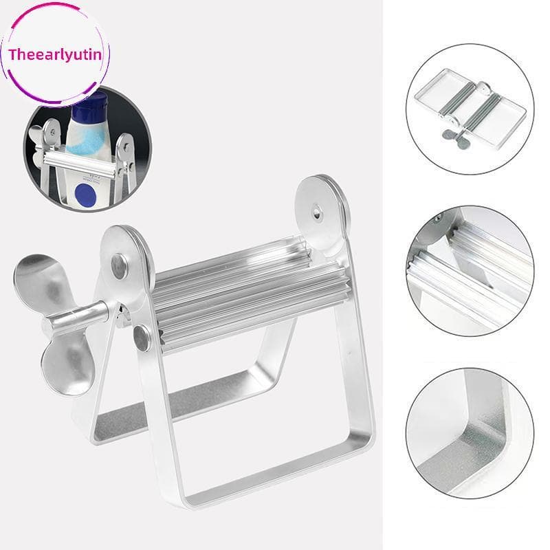 theearlyutin Espremedor De Tubo De Pasta De Dente De Metal-Grande Dispensador De Rolo Multifuncional Para Tubos De Pintu