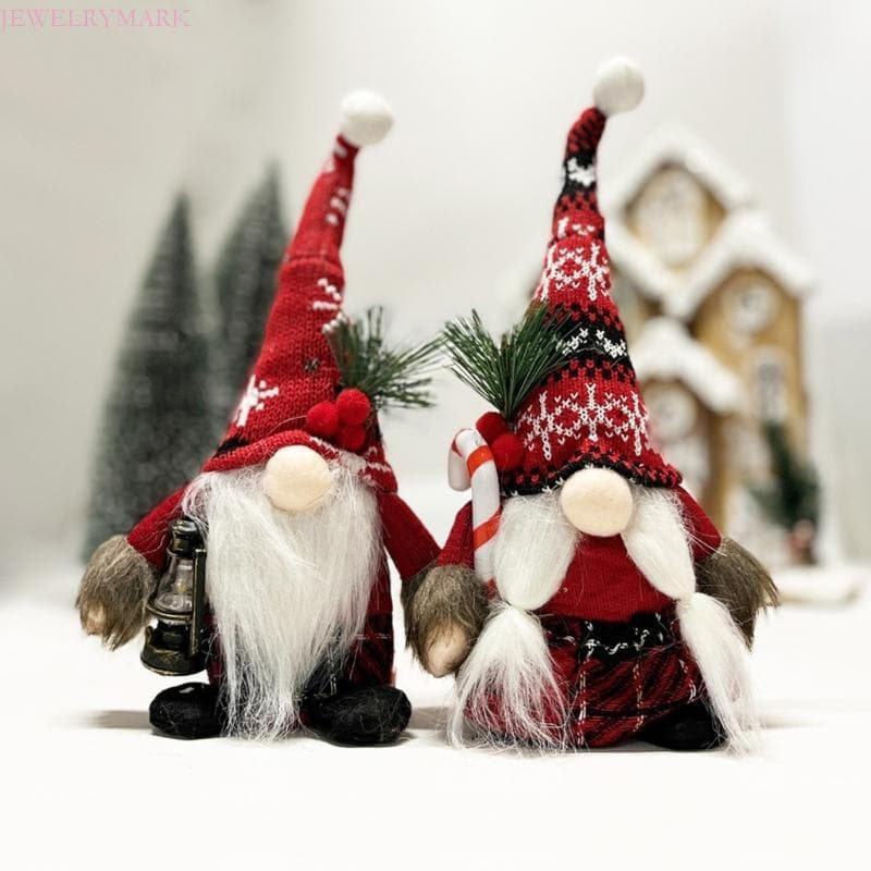 Ornamento Gnomos Natal E Tecido Judeu Para Casa Exibição Festa