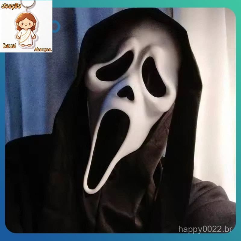 Máscara De Látex SOTO Scream Ghostface, Máscara De Horror Para Cabeça Inteira, Fantasia De Cosplay, Filme De