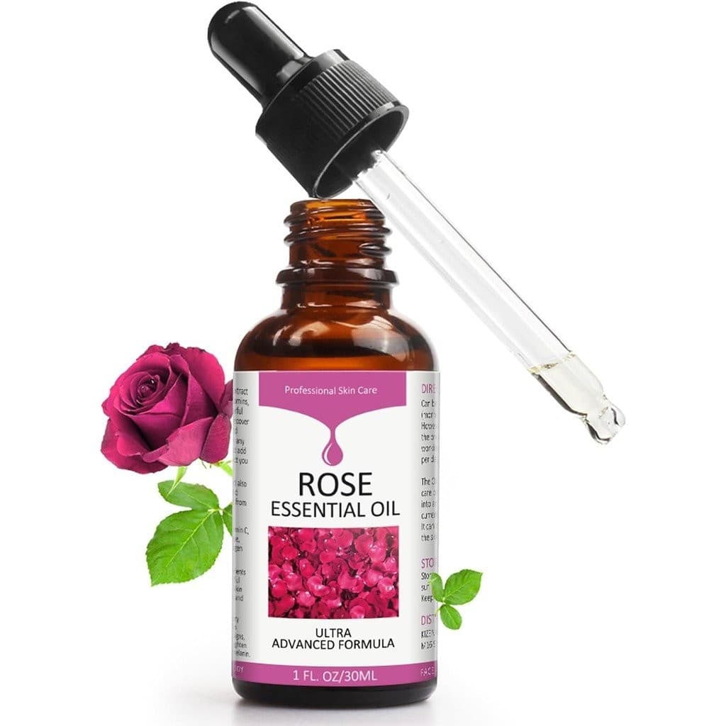 Óleo essencial de rosa, óleo hidratante facial, sérum anti-idade e anti-rugas, óleo de rosa para a pele do rosto, cuidad