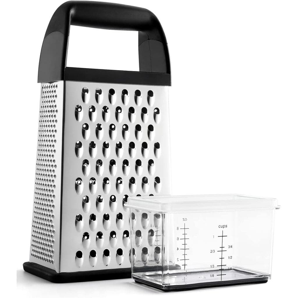 Ralador de Queijo Urbanstrive com Caixa Coletora, Raladores de Aço Inoxidável para Cozinha, Triturador de Queijo, Tritur