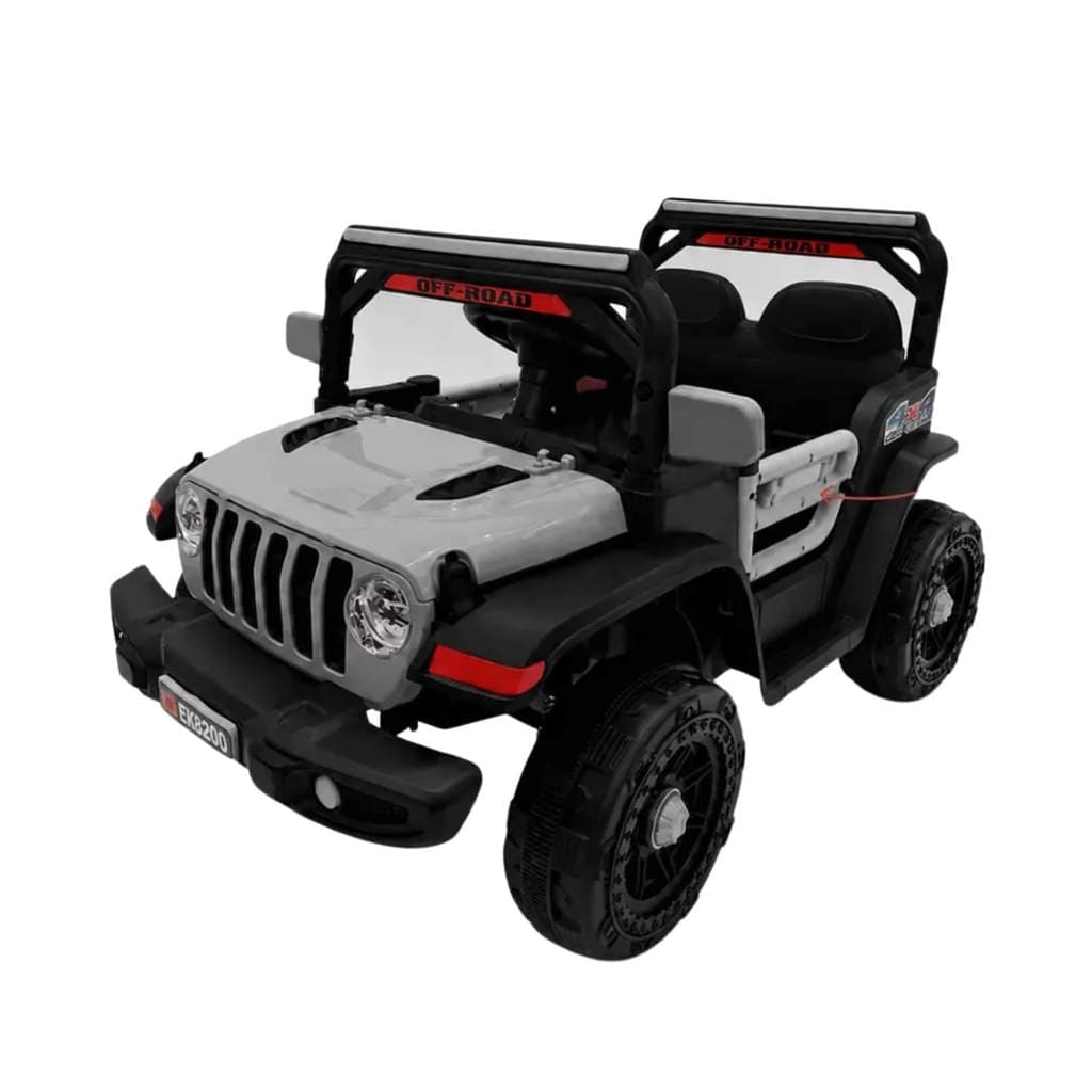 Carro Elétrico Infantil Mini Jeep 12V cor cinza Zippy Toys - 16162