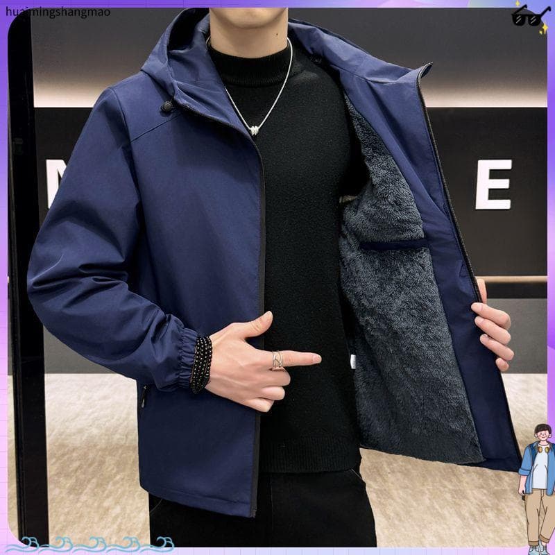 Jaqueta novo estilo masculino Casual com capuz jaqueta masculina na moda casca macia ao ar livre jaqueta masculina