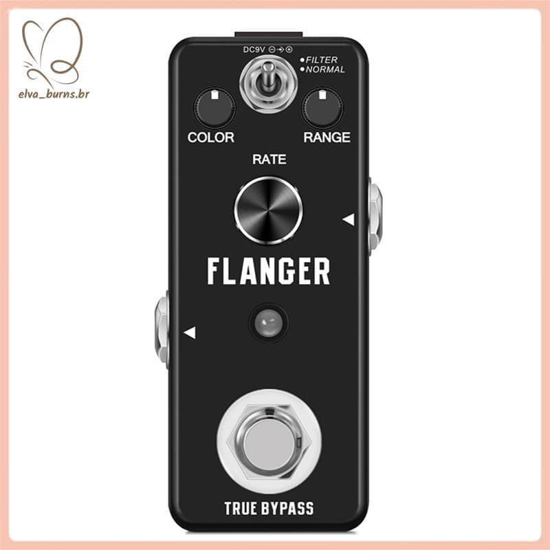 [elva_burns.br] Pedal De Efeitos De Guitarra De Sobrecarga , Atraso De Distorção , Coro , Vibrato , Reverberação , Cláss