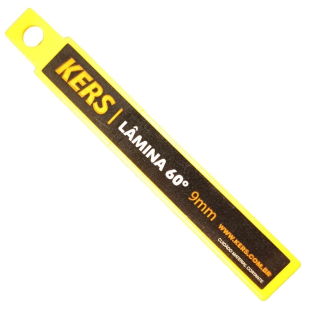 Lamina Para Estilete Fine Blade 9mm Kers 10 Unidades Lamina De Estilete Profissional Envelopamento Insulfilm Carbono