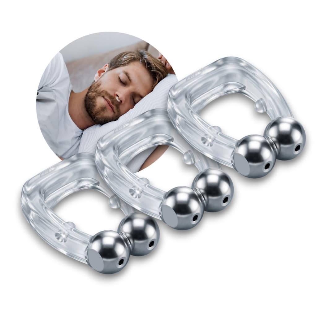 Kit 3 Clipe Dilatador Nasal De Silicone Magnético Anti Ronco Melhor Respiração