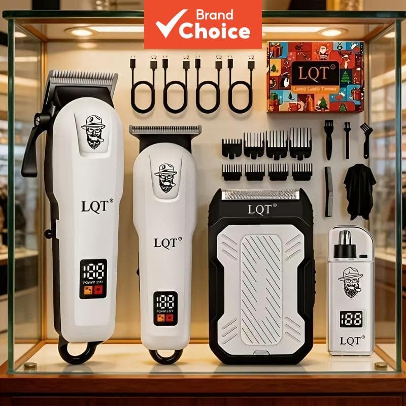 Kit De Higiene Sem Fio LQT 3 Em 1-Máquina De Cortar Cabelo E Barbeador Recarregável , Aparador De Detalhes De Precisão P