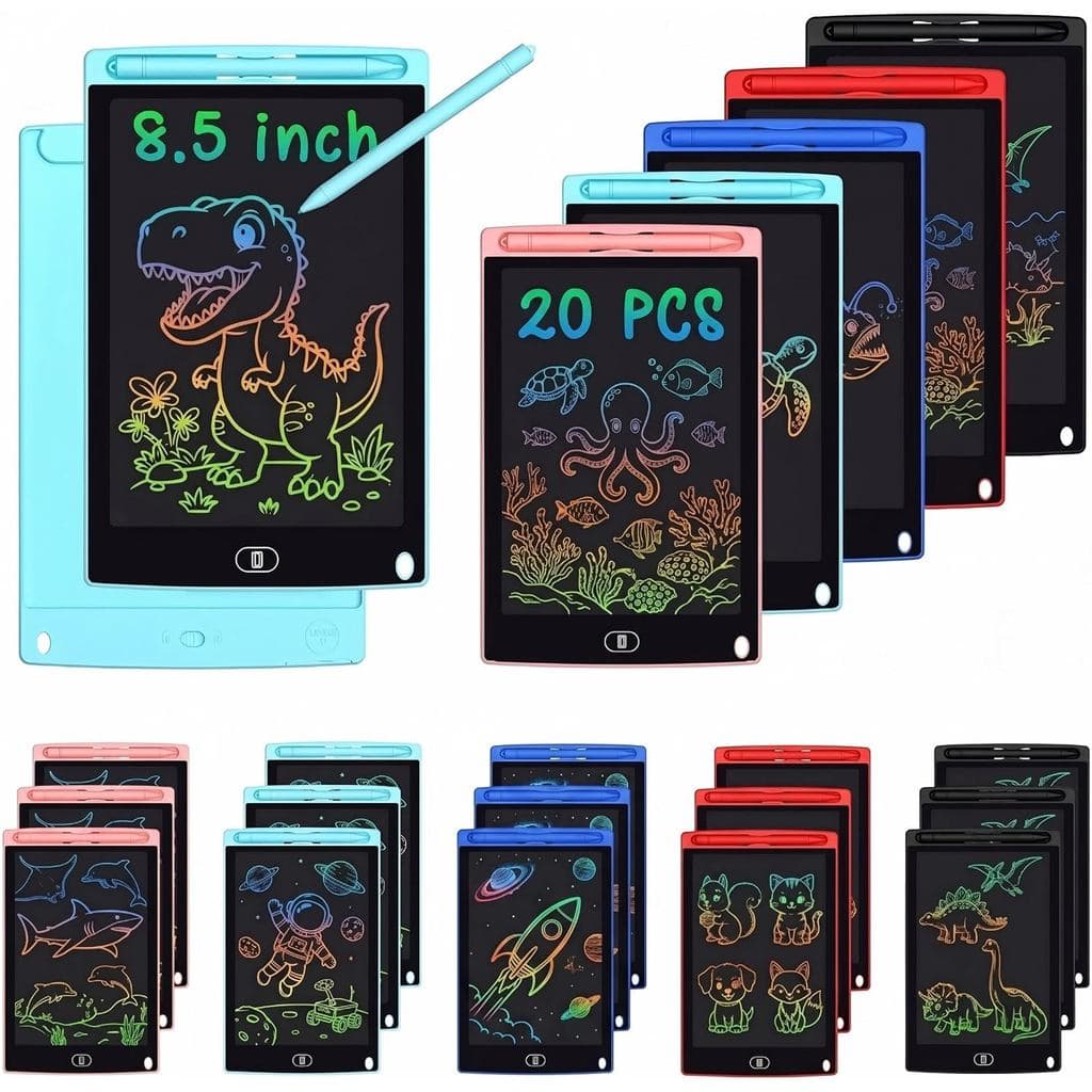 Lembrancinhas para Festas Infantis, Pacote com 20 Tablets LCD de 8,5 Polegadas para Recompensas Escolares, Presentes de
