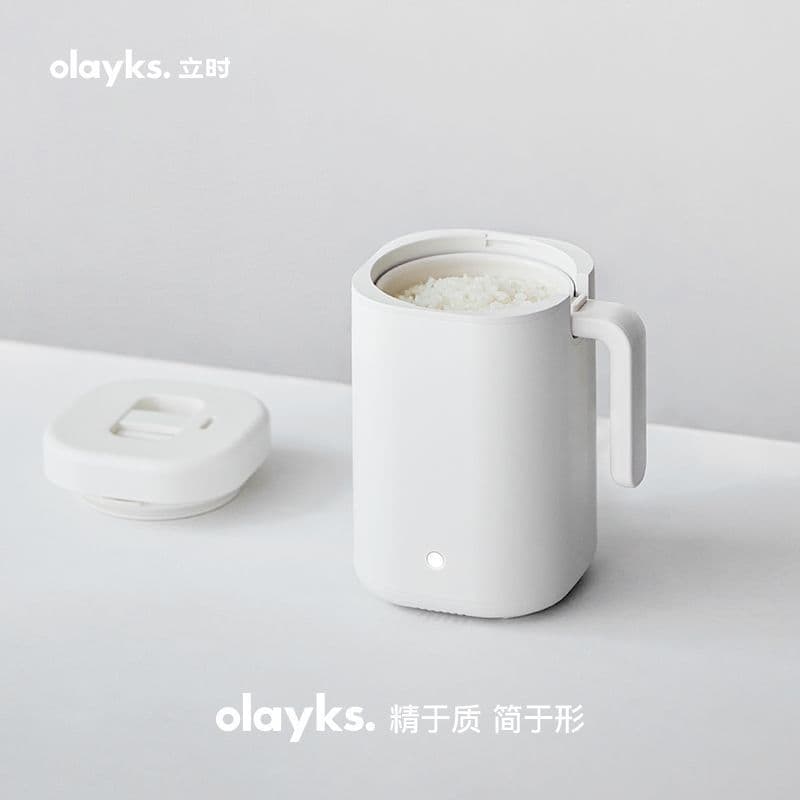 Olayks Instant 0.8L Mini Panela de Arroz Única Dormitório Doméstico Pequena Panela de Arroz para Uma Pessoa Panela de Ar