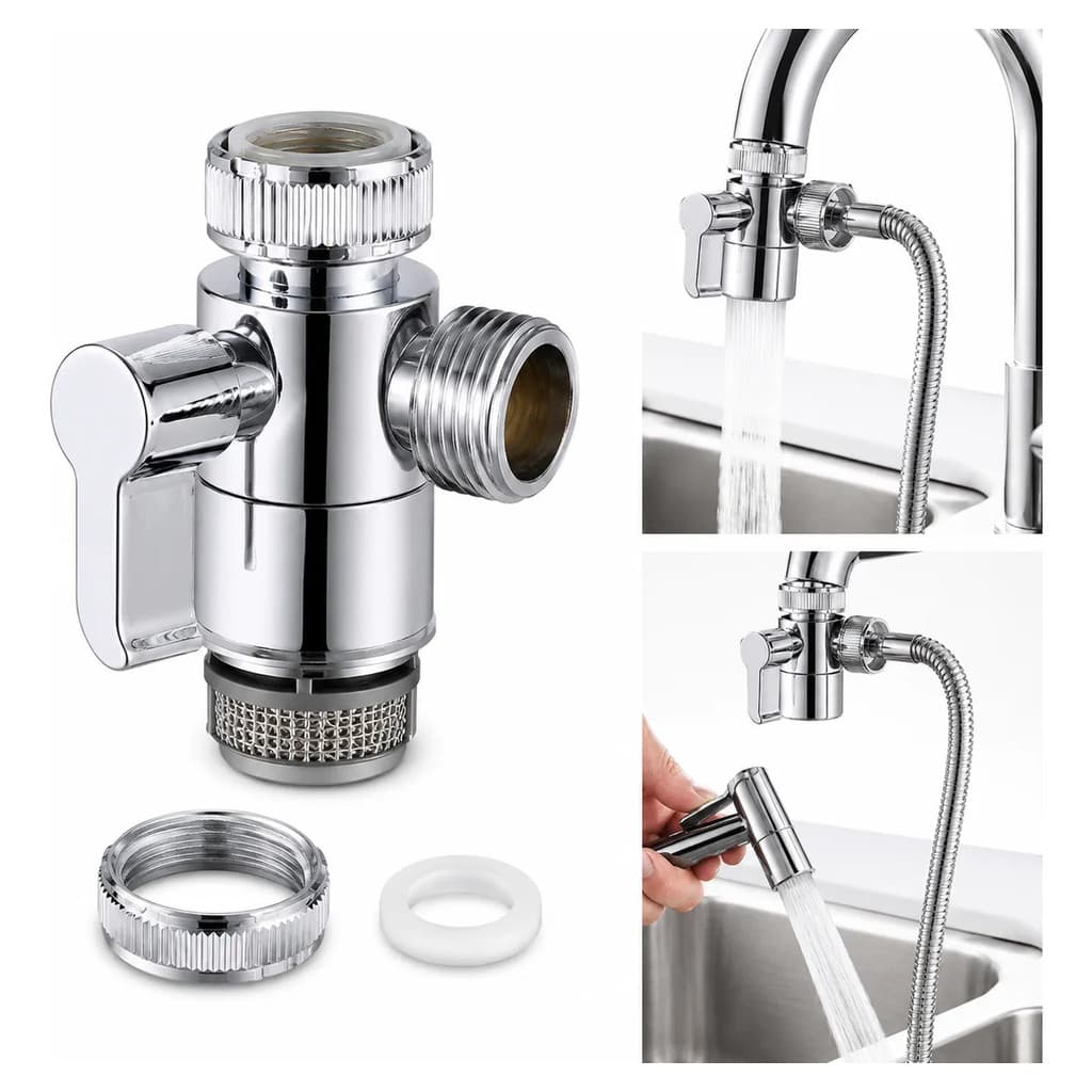 Adaptador Válvula Desviador deTorneira 1/2"  para Mangueira de Ducha Higiênica
