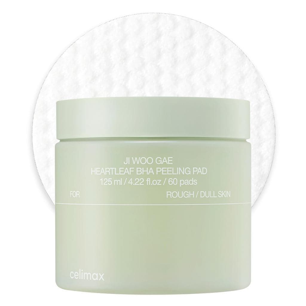 celimax Ji.Woo.GaeHeartleafBHAPeelingPad |     PoreCare, discos esfoliantes de dupla face, esfoliação facial, creme hidr