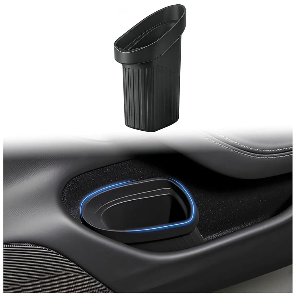 Lixeira para Carro Tesla Modelo Y Modelo 3 2017-2026 Acessórios Mini Lixeira Modelo Y Juniper Lixeira Lateral da Porta M