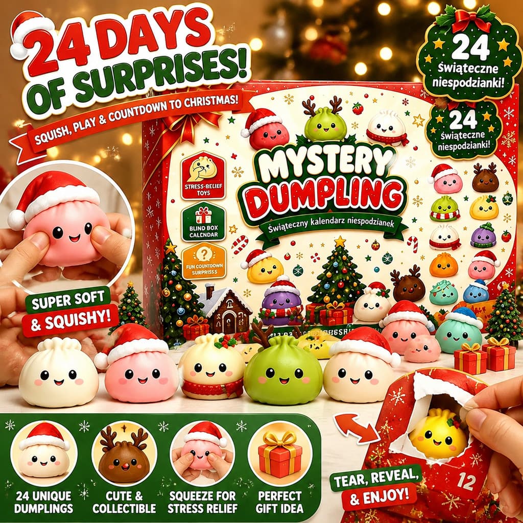 Bolinho De Natal Calendário De Advento Mole 24 Dias , Caixa Cega Surpresa Pull-Ear Contagem Regressiva , Conjunto De Bri