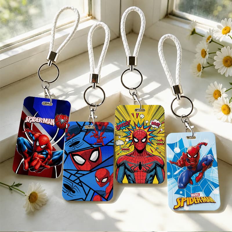 Capa De Cartao Homem Aranha Cores Contrastantes Cartao Refeicao Cartao Onibus Cartao Acesso Porta Cracha Cordao Anime