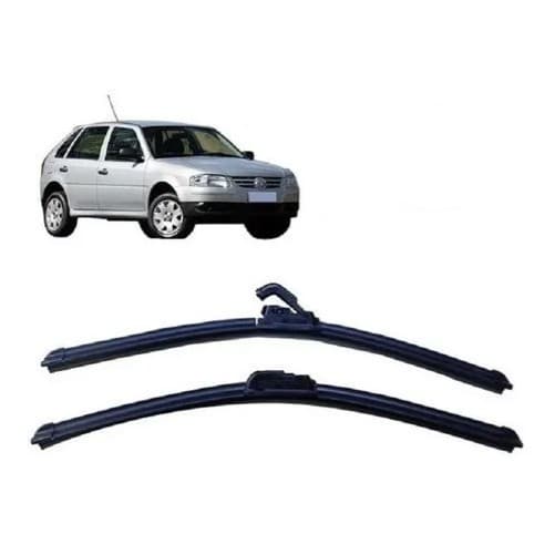 Par de Palhetas para Limpador de Parabrisa Dianteiro  Gol G4 2005 2006 2007 2008 2009 2010 2011 2012