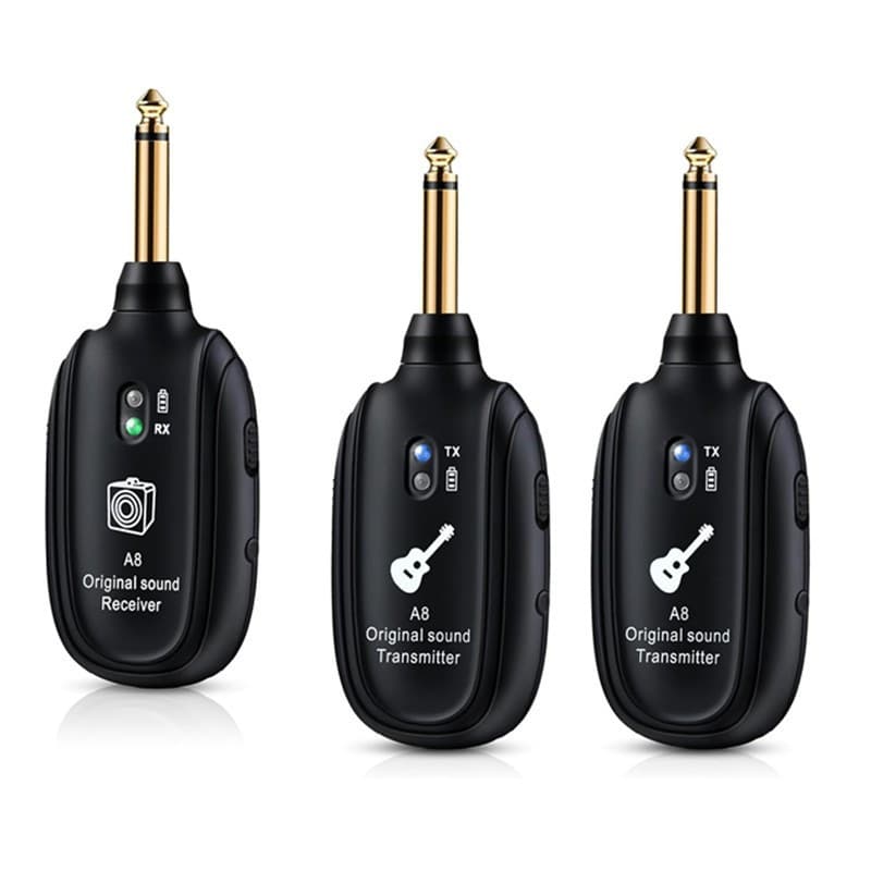Sistema De Guitarra Sem Fio A8 Receptor Transmissor De Áudio Para Misturador De Baixo Elétrica