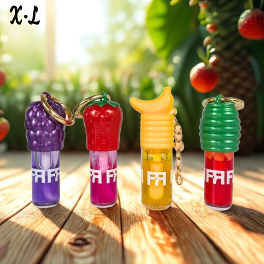 Kit 4 Brilho Labial Com Sabor De Fruta Hidratação E Sedução Em Cada Toque Aromas De Frutas Duradouro