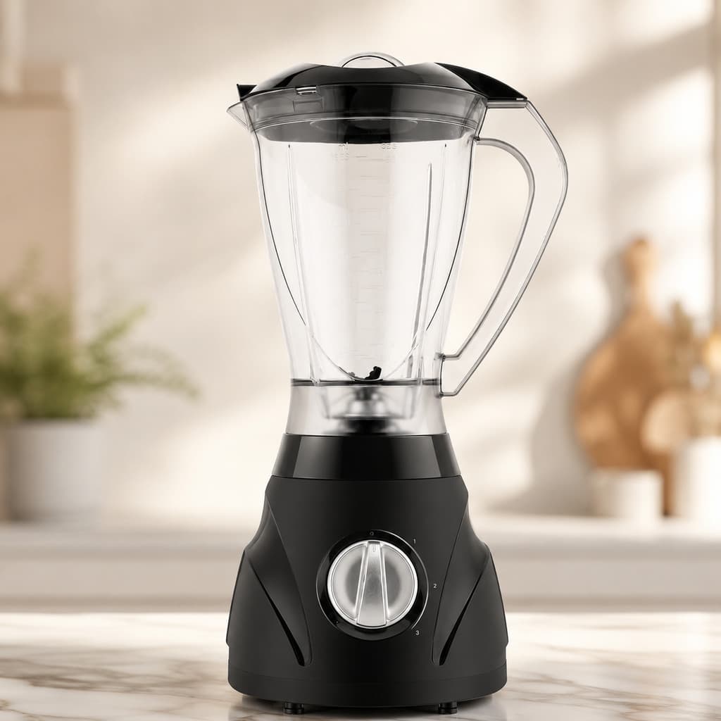 Liquidificador Britânia Black 600W – 3 Velocidades + Função Pulsar – Copo 2,1L