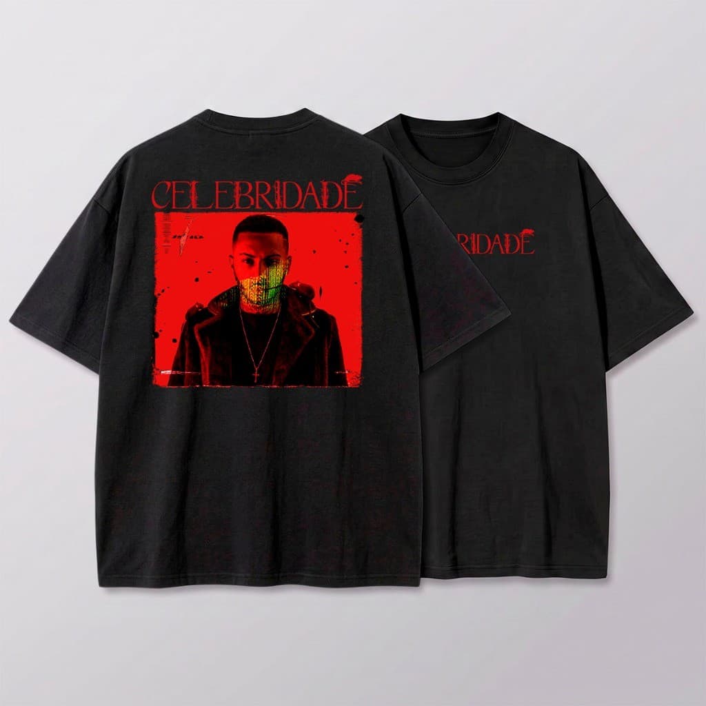 Camiseta Celebridade Rap Trap Orochi Masculina Unissex Algodão Streetwear Urbana Manga Curta Premium