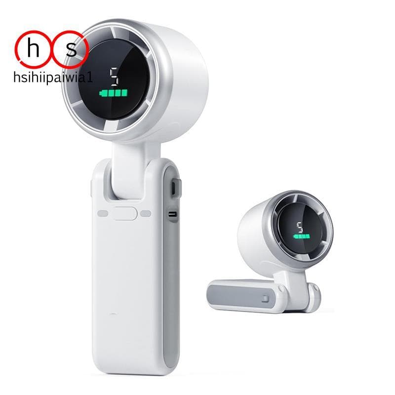 Ventilador Turbo Portátil , Vento De 5 Engrenagens , Operado Por Bateria , Até 12 Horas Úteis , De Mão Com Tecnologia Ai