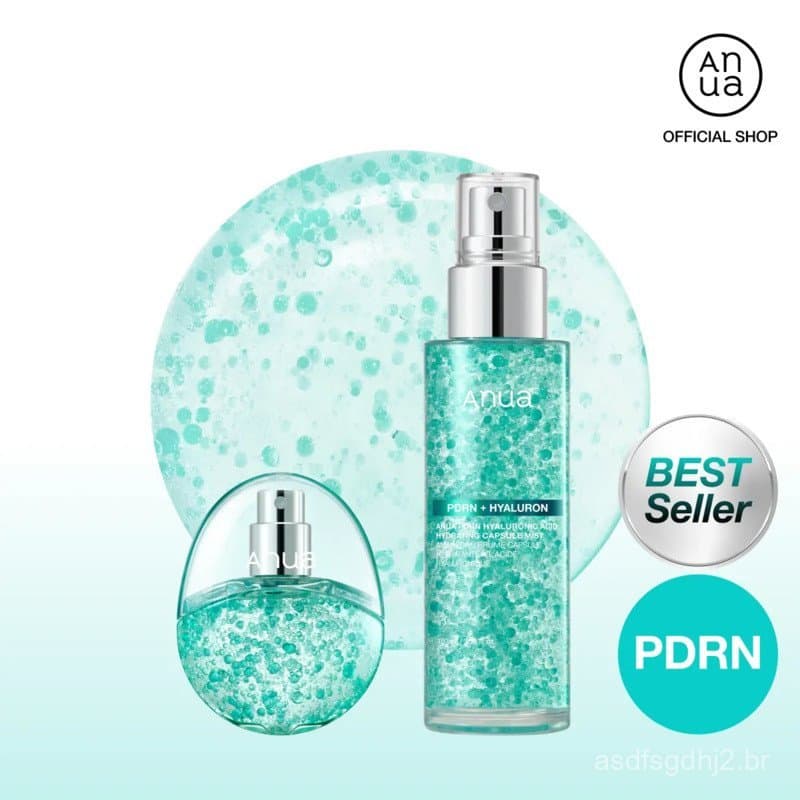 [Anua] Spray Facial Iluminador com Colágeno PDRN 30ml, 100ml, Spray Facial com Cápsulas de Ácido Hialurônico PDRN, hidra