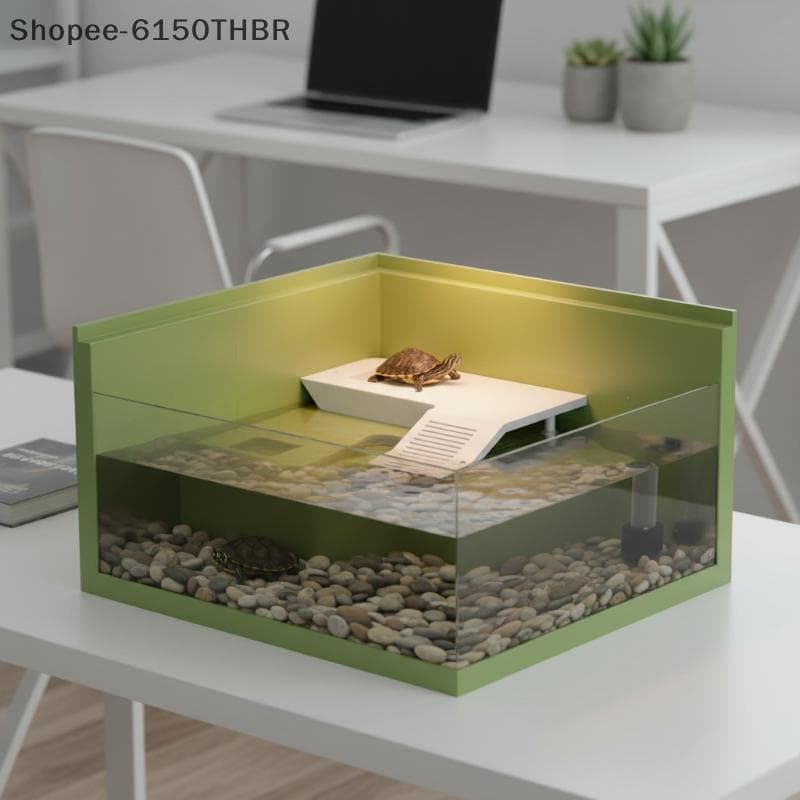 [VJ] Multifuncional Aquário Crawler Sun Terraço Seguro Pequena Tartaruga Plataforma De Basking Para Decoração De Tanque