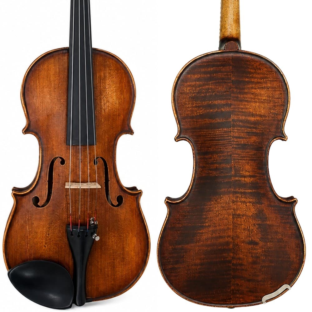 Violino Feito a Mão Luthier Regulado Madeira Maciça MARINOS Cremona ITALIANO