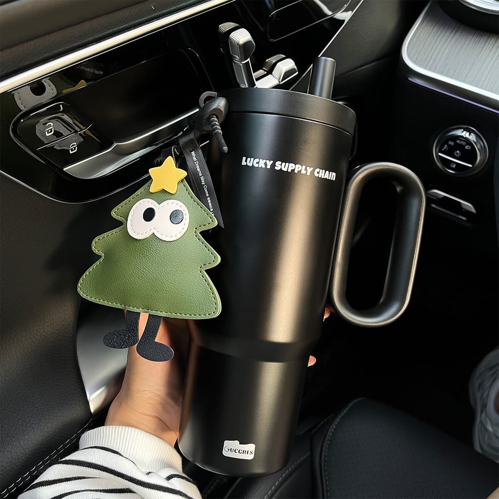 Copo térmico de alto valor menina dos desenhos animados copo de café doméstico engrossado copo de carro aço inoxidável g