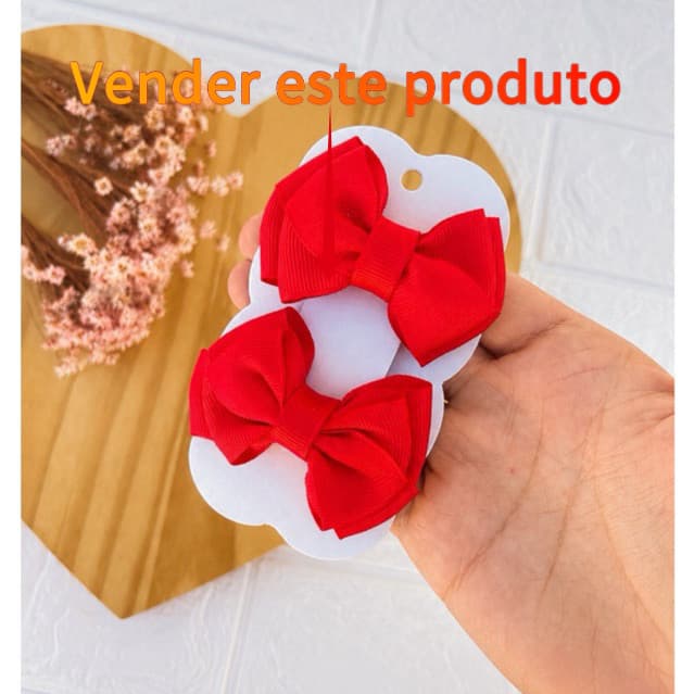 Parzinho de Laços Simples Infantil Cores Variadas Duplinha Bico de Pato Laço Menina