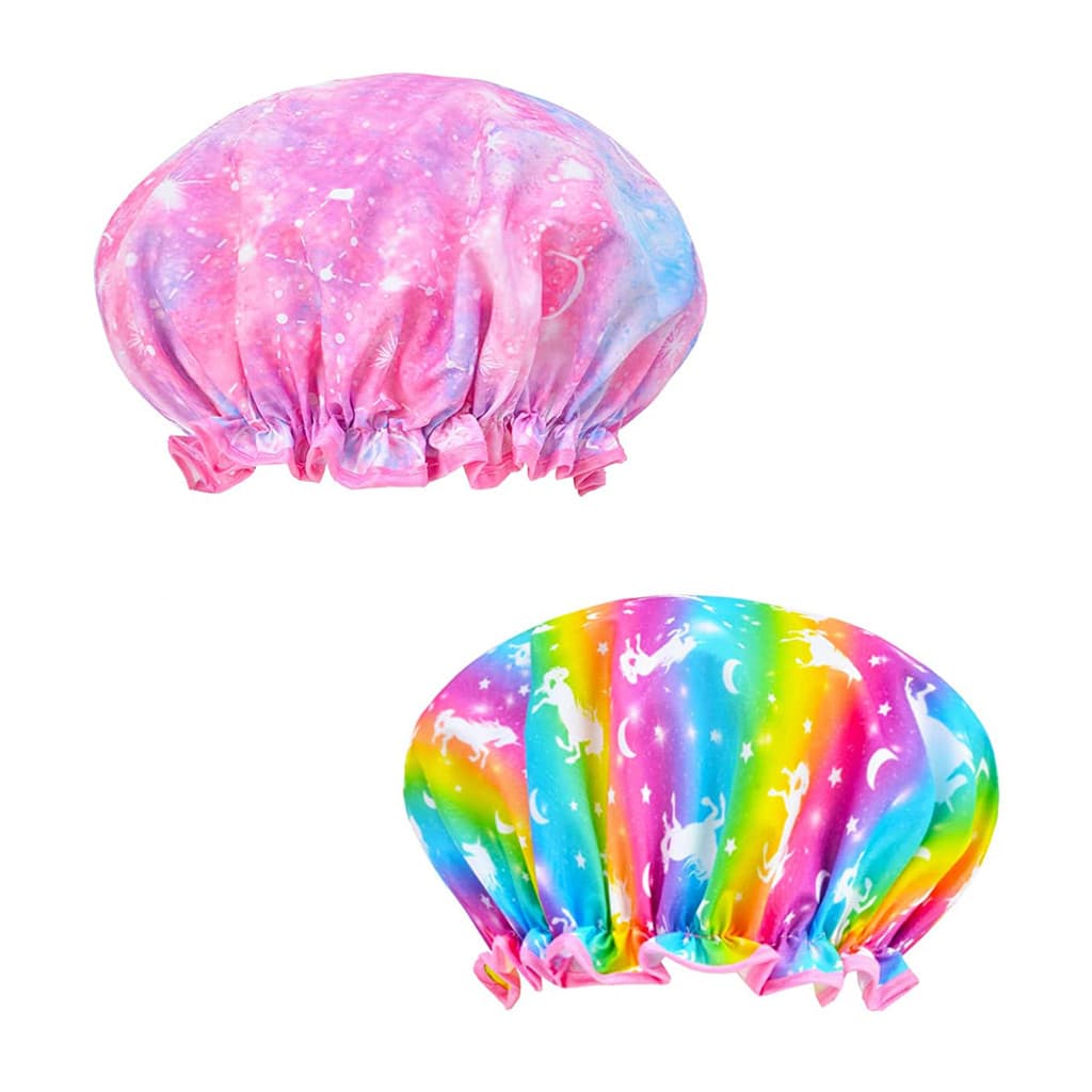 2025 novo estilo crianças touca de banho especial à prova dwaterproof água touca de banho duplo dos desenhos animados bo