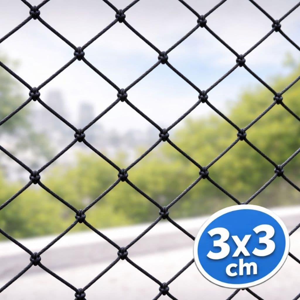 Rede de Proteção Malha 3x3 Janela Sacada Escada Pets Gatos Crianças