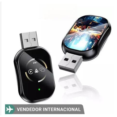 Adaptador MirrorLink Com Fio 3 Em 1 , Compatível Alto-Falante CarPlay Sem , AirPlay , Bluetooth Wi-Fi , USB