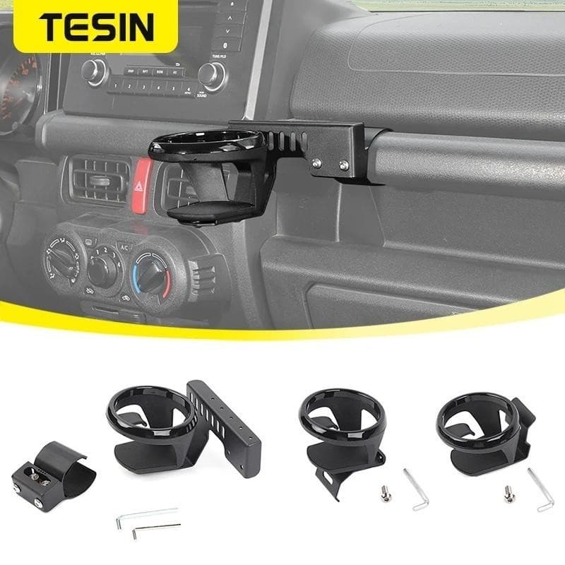 TESIN Suporte De Copo De Água Do Carro Para Suzuki Jimny JB74 2019 2020 2021 2022 2023 2024 2025 Up Garrafa De Bebida Ac