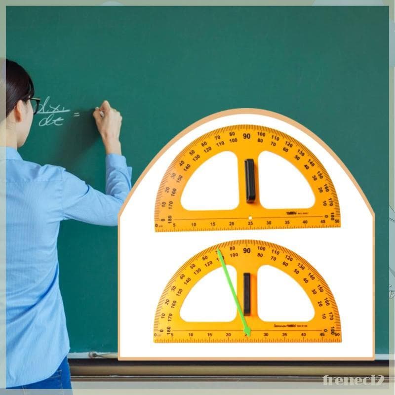 [Freneci2] Ferramenta De Geometria Transferidora De Ensino Grande Material Escolar Desenho De Quadro De Apagamento Para