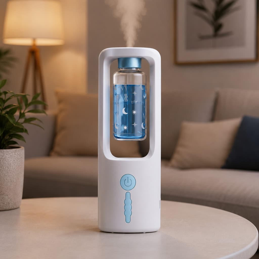 Difusor Aromático USB Recarregável Umidificador de Ar Quarto Sala Escritório Banheiro