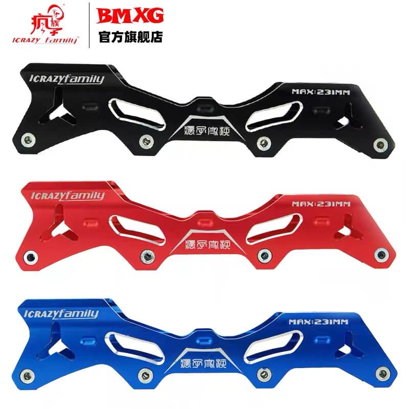 Família louca patins suporte de freio patins patins faca titular quadro plano dentes tóxicos plana flor suporte V quadro