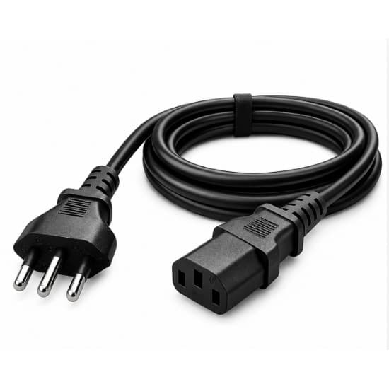 Cabo Força Triplo NBR Notebook PC Fonte Monitor Estabilizado