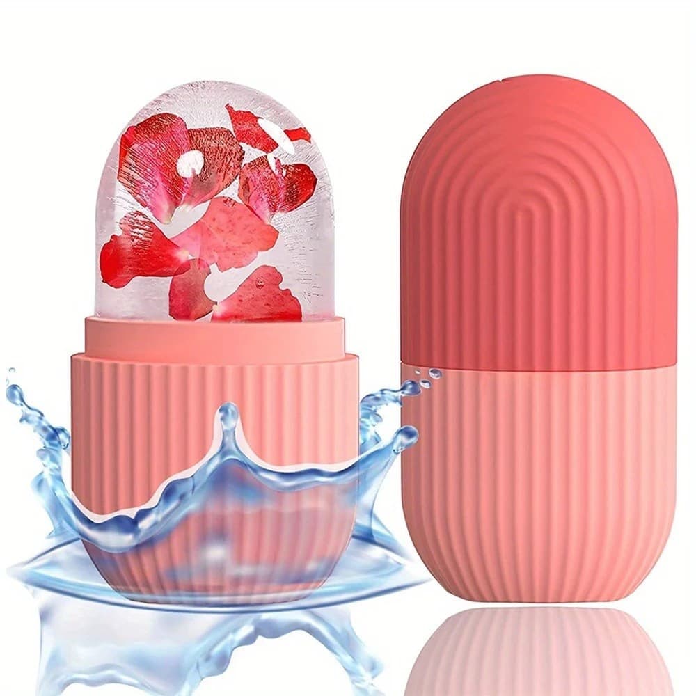 SQ7735 - Skin Care Molde De Silicone Para Formar Gelo Rolo Facial Massageador Rosto