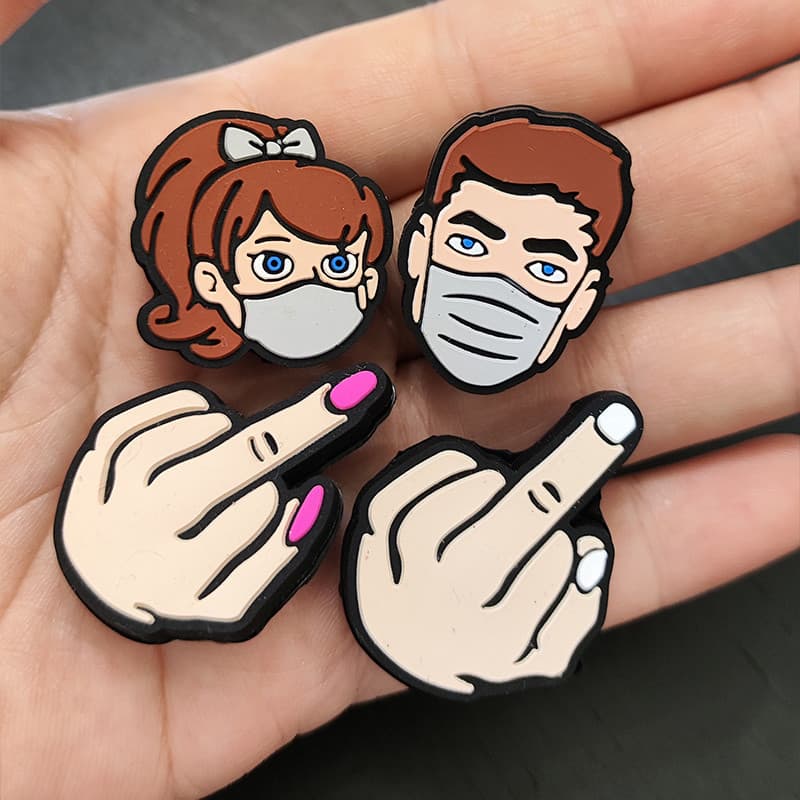 Amortecedor de tênis bonito dos desenhos animados raquete de tênis amortecedor novo estilo amortecimento nó Silicone Net