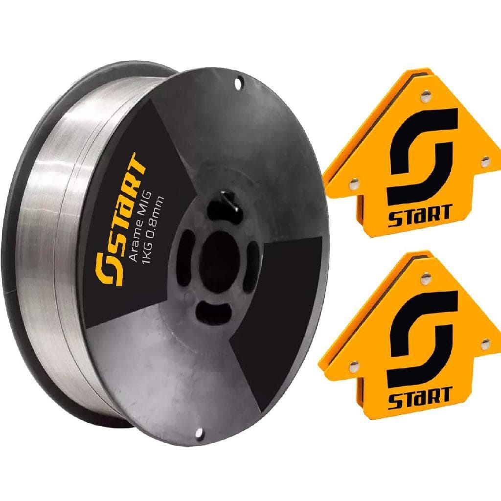 Arame De Solda Mig Para Uso Sem Gás 0,8mm 1kg + Brindes