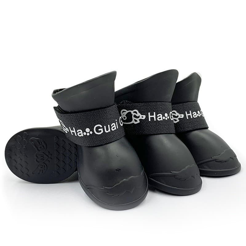 Sapatos para cães com sola macia, não pode jogar sapatos para cachorros, botas de chuva de Silicone para animais de esti