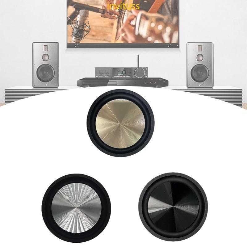 Inv 2 Peças Woofers Alto-Falante Radiador Passivo 3 54 Polegadas Bordas Borracha Diafragma Auxiliar Fortalecer Membra
