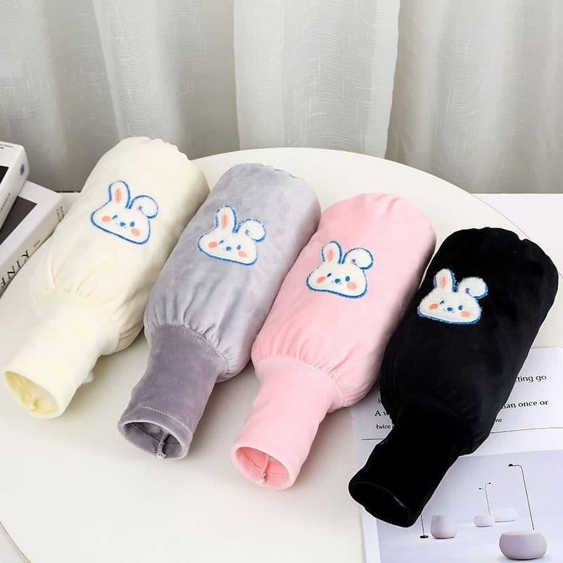 Outono inverno novo estilo mangas de coelho Anti-sujo quente dois-em-um luvas estudante adulto mangas frescas Super