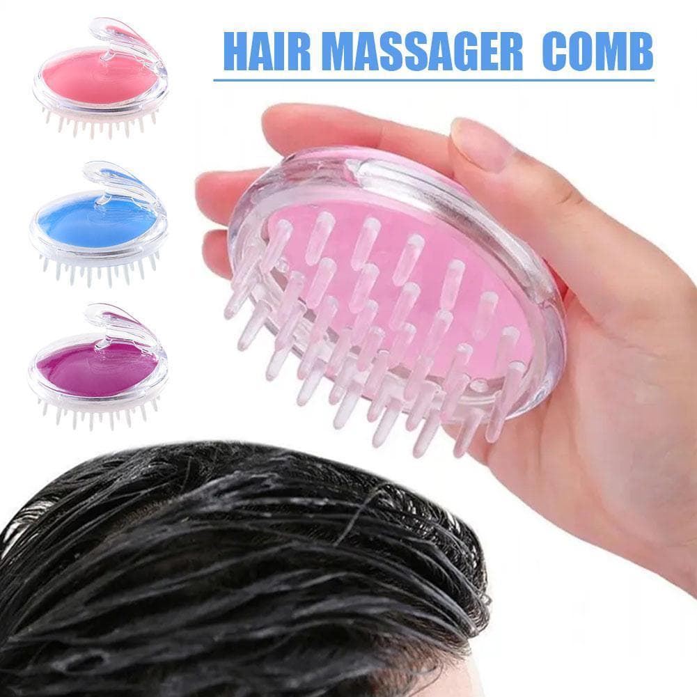 Pente De Silicone Escova Couro Cabeludo Massageador Banho E Shampoo Massagem Chuveiro Refrescante Do Z1C2