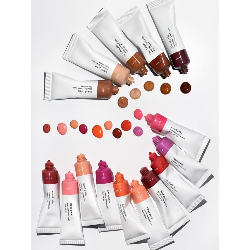 Medai Glossier Blush Cloud Paint Tube Líquido Blush Puff Crepúsculo Líquido Reparador