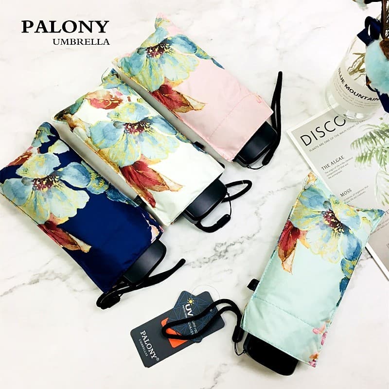 Anti-ultravioleta guarda-sol feminino protetor solar pequeno Mini portátil pára-sol dobrável bolso plano 50% de desconto