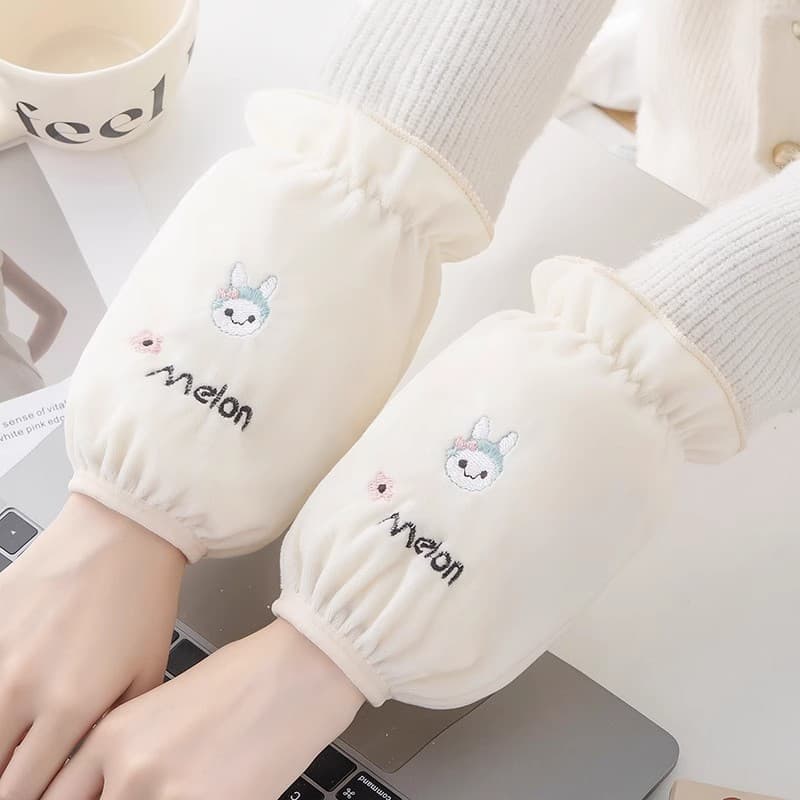 Branco para baixo jaqueta mangas dedicadas senhoras 2025 novo estilo outono inverno mangas adultas mangas de escritório