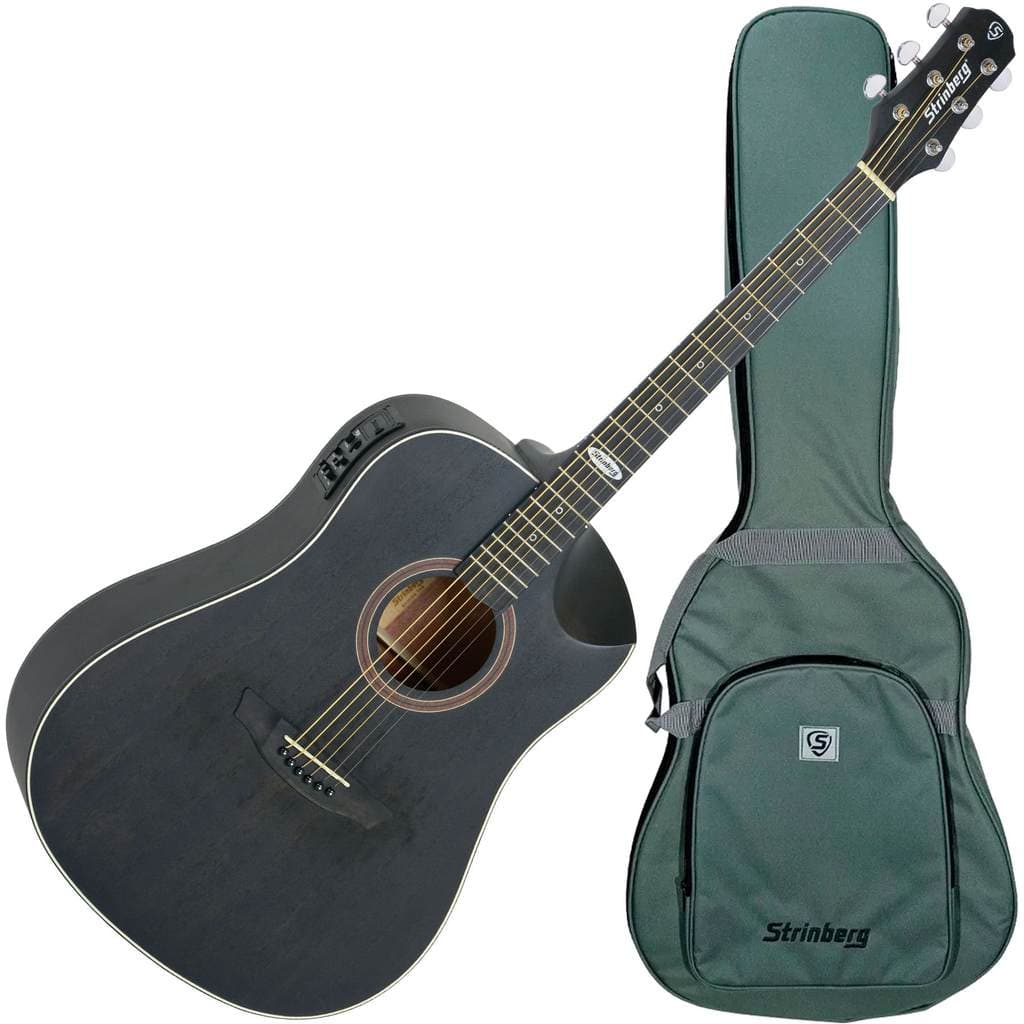Violão Elétrico Strinberg Sd201hc Folk Tos Tobacco Com Bag