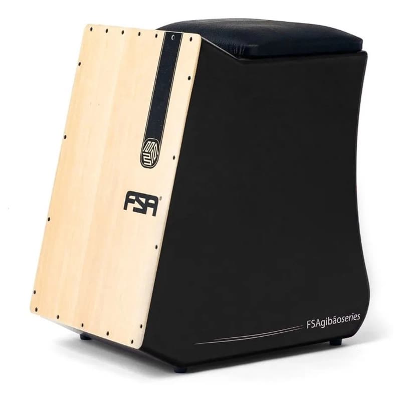 CAJON FSA GIBAO FGB6501 PRETO ELÉTRICO ESTEIRA 12 FIOS